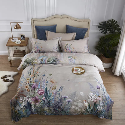 Flora Egyptian Cotton Duvet Cover Set