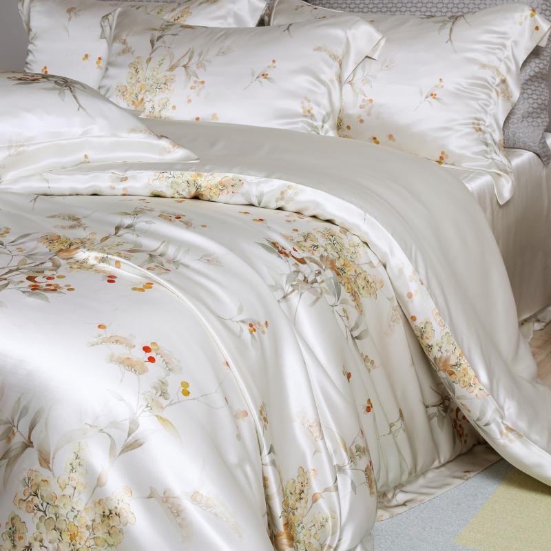 Elvira Luxury Pure Mulberry Silk Bedding Set