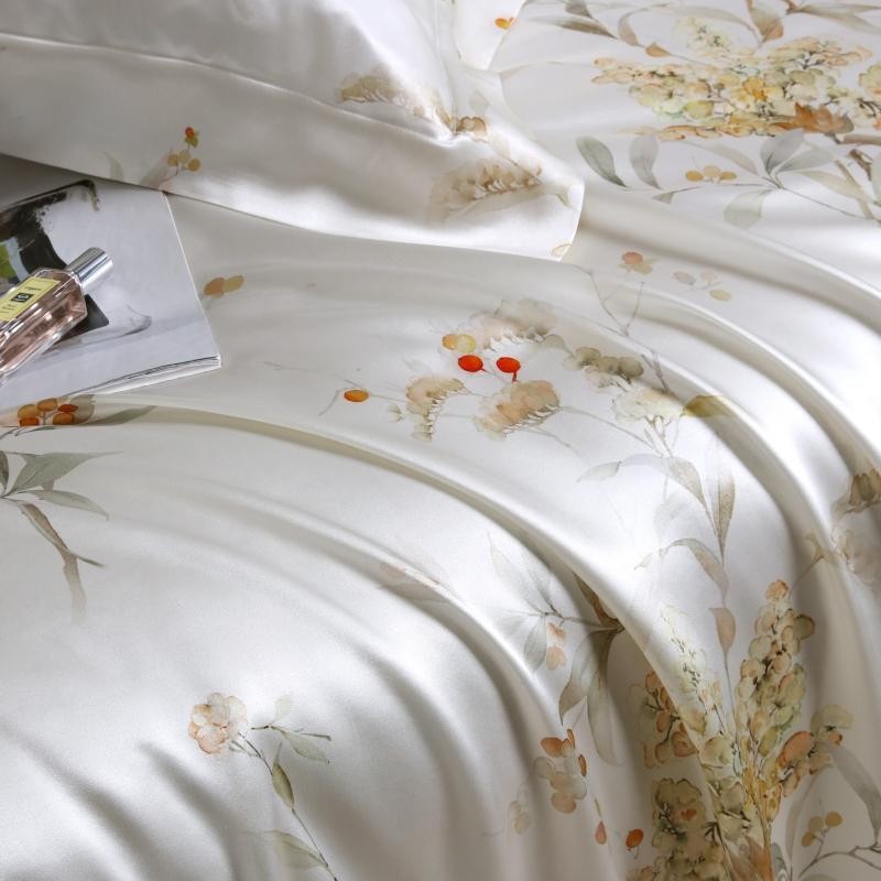 Elvira Luxury Pure Mulberry Silk Bedding Set